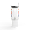 Chicago Fans Never Waver W-Leopard Football Insulated Travel Mug, 40oz - Never Waver