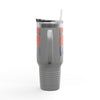 Chicago Fans Never Waver W-Leopard Football Insulated Travel Mug, 40oz - Never Waver