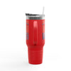 Chicago Fans Never Waver W-Leopard Football Insulated Travel Mug, 40oz - Never Waver