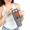 Cincinnati Fans Never Waver W-Leopard Football Insulated Travel Mug, 40oz - Never Waver