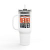 Cincinnati Fans Never Waver W-Leopard Football Insulated Travel Mug, 40oz - Never Waver