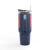 Cleveland Fans Never Waver W-Leopard Football Insulated Travel Mug, 40oz - Never Waver