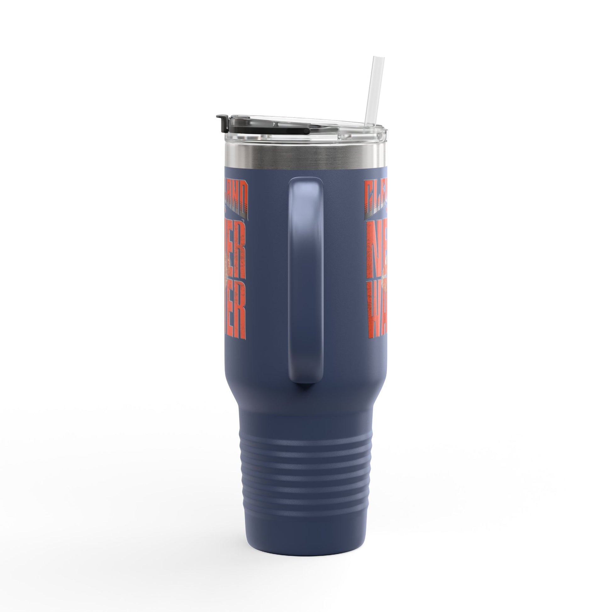 Cleveland Fans Never Waver W-Leopard Football Insulated Travel Mug, 40oz - Never Waver