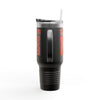 Cleveland Fans Never Waver W-Leopard Football Insulated Travel Mug, 40oz - Never Waver