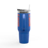 Cleveland Fans Never Waver W-Leopard Football Insulated Travel Mug, 40oz - Never Waver