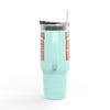 Cleveland Fans Never Waver W-Leopard Football Insulated Travel Mug, 40oz - Never Waver