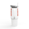 Cleveland Fans Never Waver W-Leopard Football Insulated Travel Mug, 40oz - Never Waver