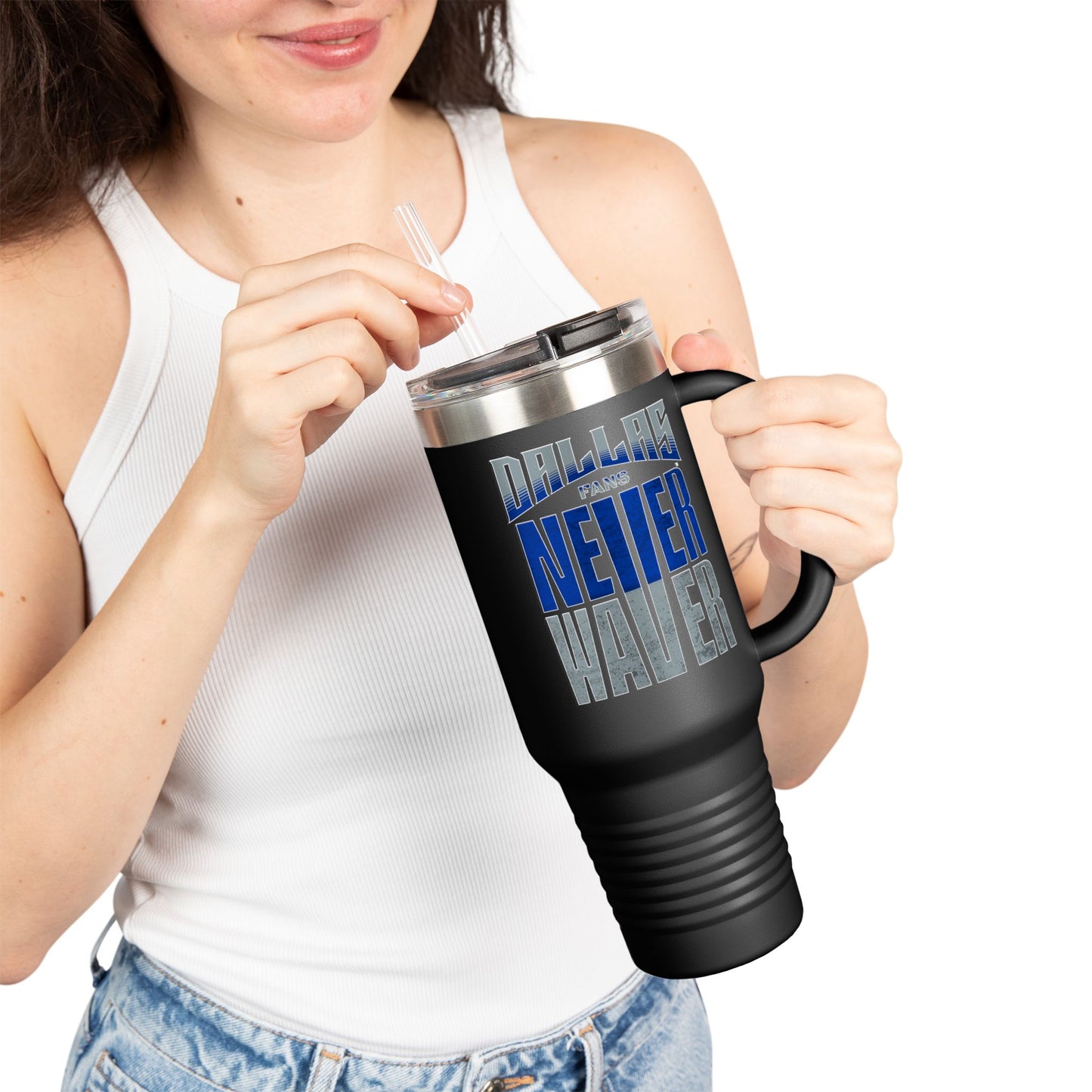 Dallas Fans Never Waver Insulated Travel Mug, 40oz - Never Waver