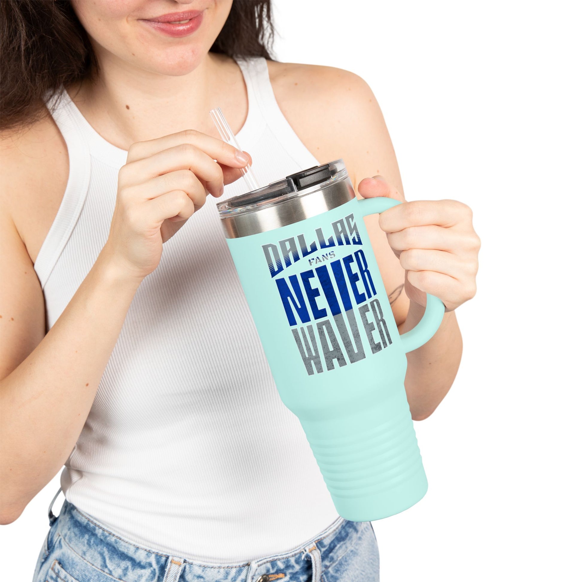Dallas Fans Never Waver Insulated Travel Mug, 40oz - Never Waver
