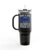 Dallas Fans Never Waver W-Leopard Football Insulated Travel Mug, 40oz - Never Waver