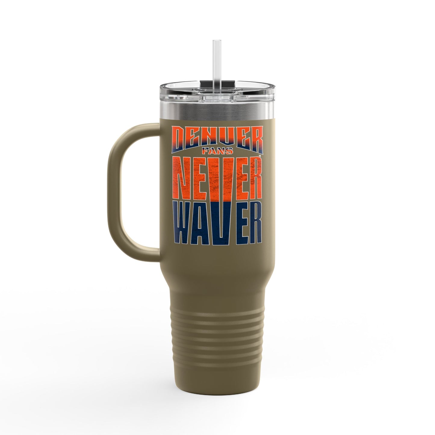 Denver Fans Never Waver Insulated Travel Mug, 40oz - Never Waver
