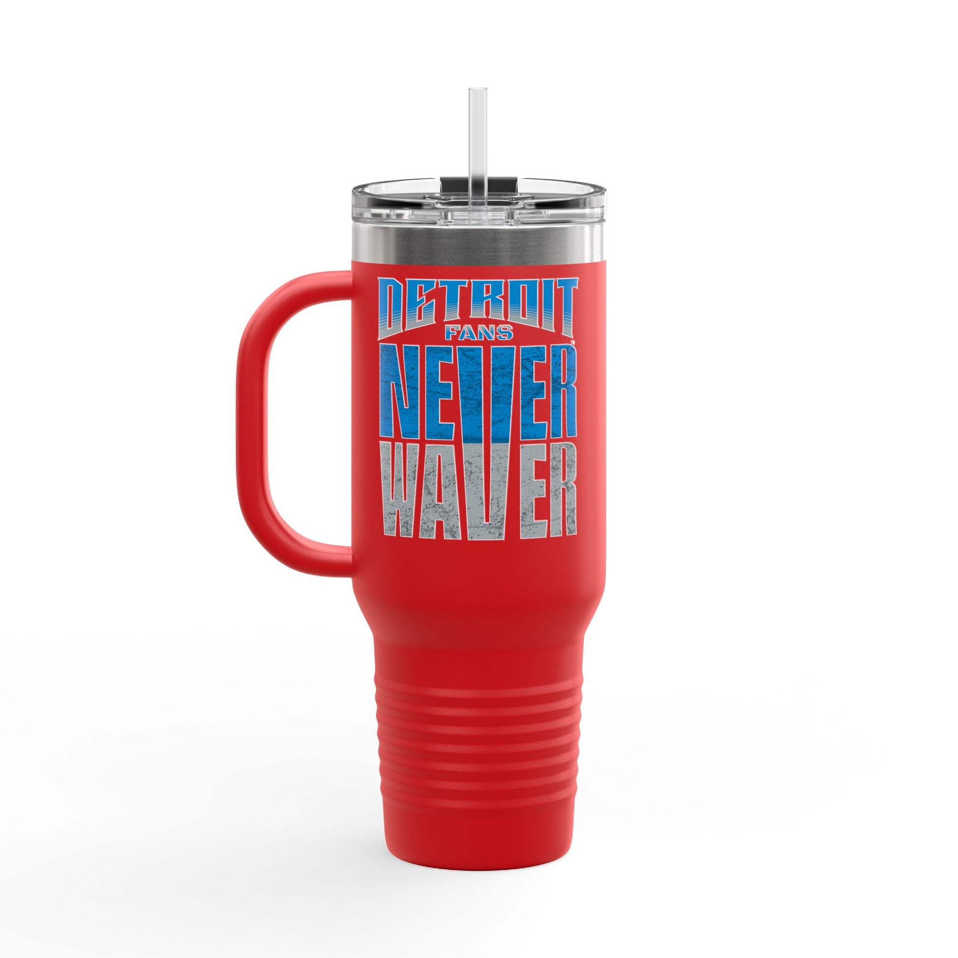 Detroit Fans Never Waver Insulated Travel Mug, 40oz - Never Waver