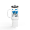 Detroit Fans Never Waver W-Leopard Football Insulated Travel Mug, 40oz - Never Waver