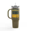 Green Bay Fans Never Waver Insulated Travel Mug, 40oz - Never Waver