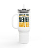 Green Bay Fans Never Waver Insulated Travel Mug, 40oz - Never Waver