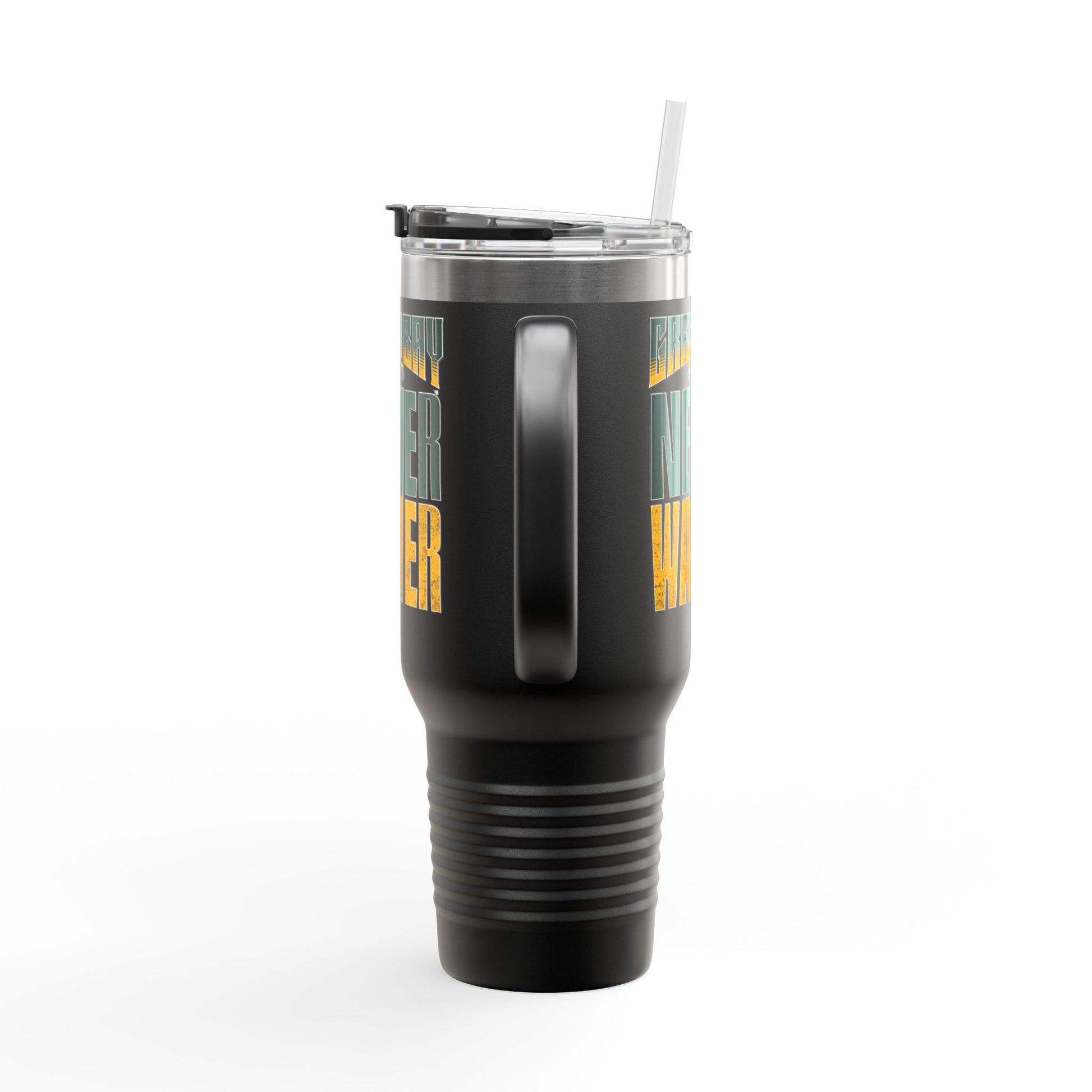 Green Bay Fans Never Waver Insulated Travel Mug, 40oz - Never Waver