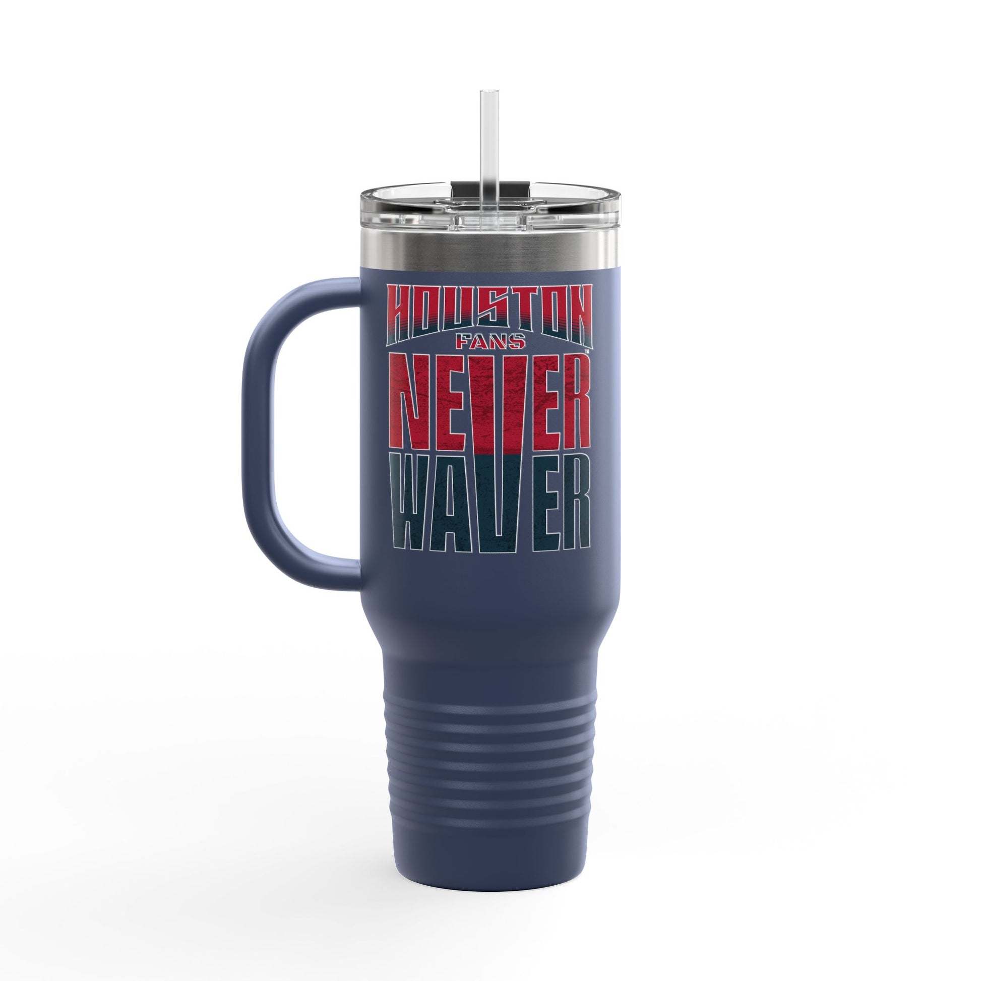 Houston Fans Never Waver Insulated Travel Mug, 40oz - Never Waver