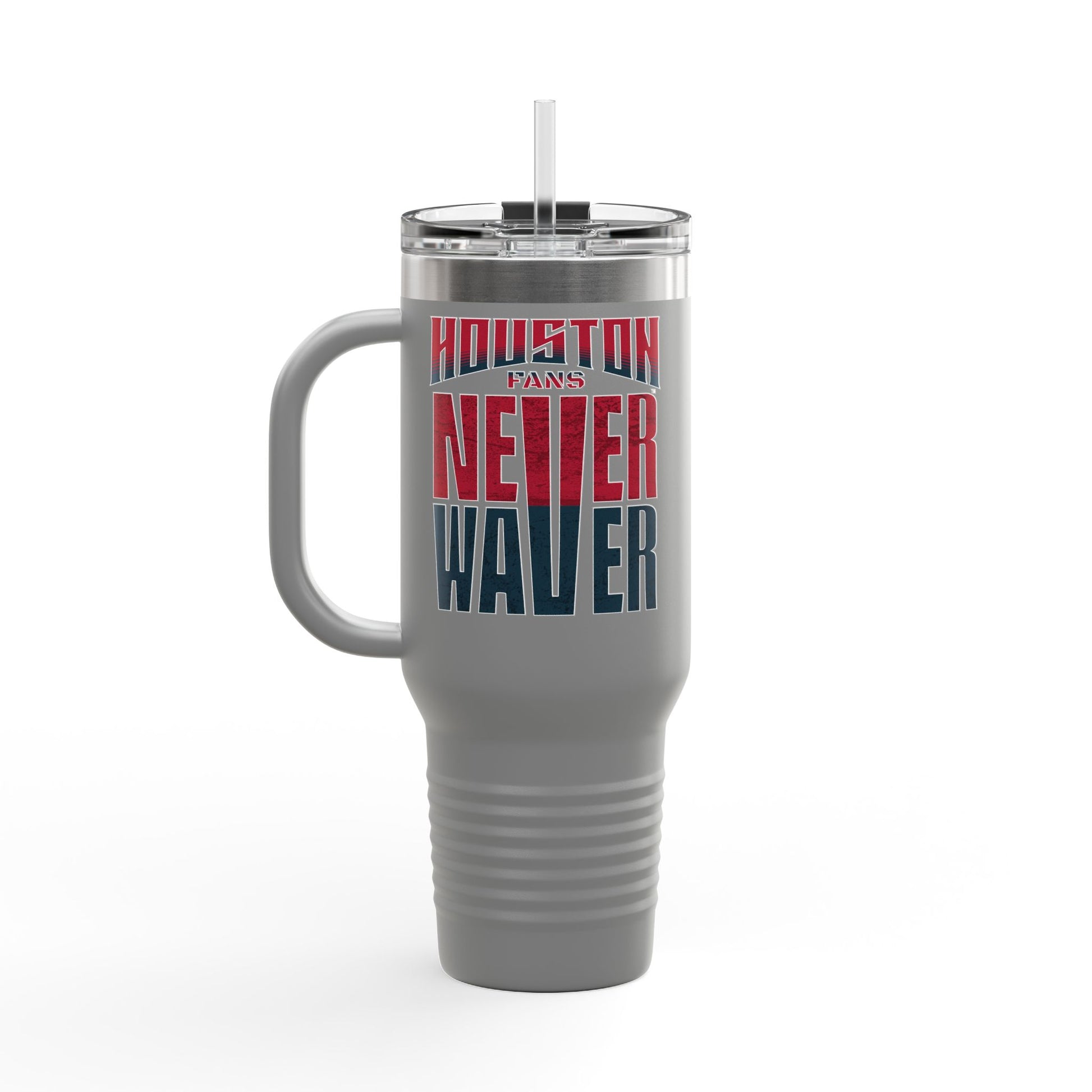Houston Fans Never Waver Insulated Travel Mug, 40oz - Never Waver
