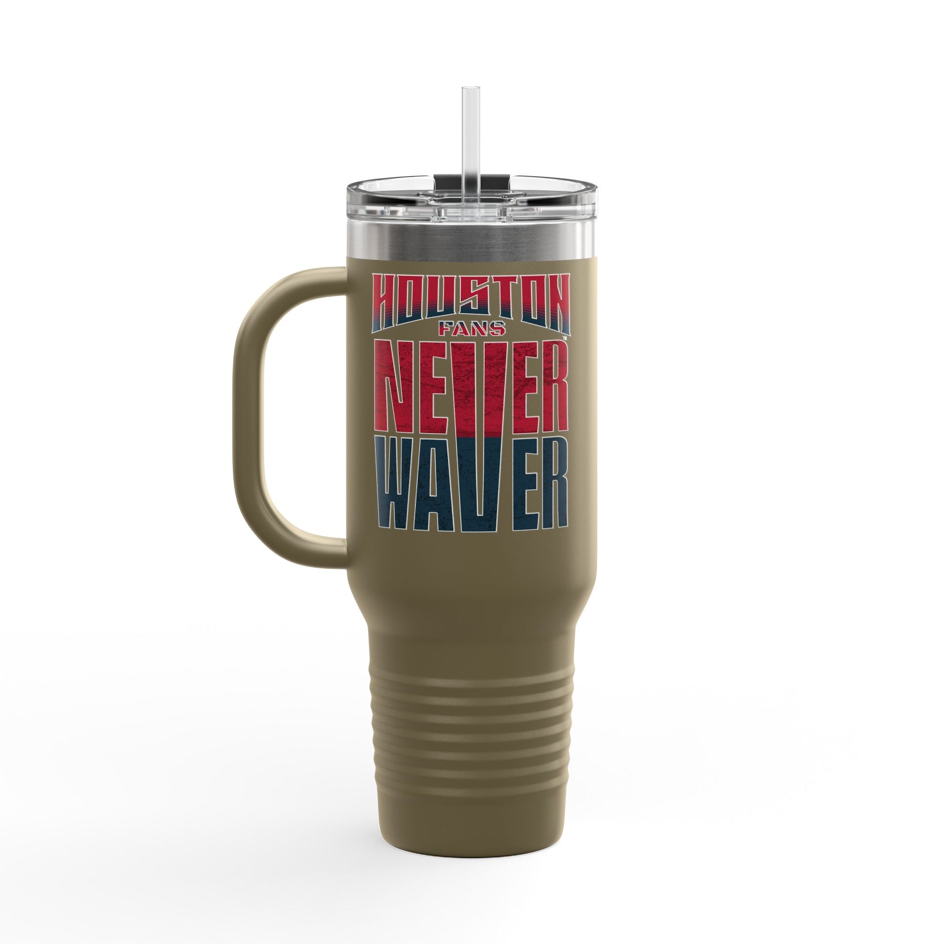 Houston Fans Never Waver Insulated Travel Mug, 40oz - Never Waver