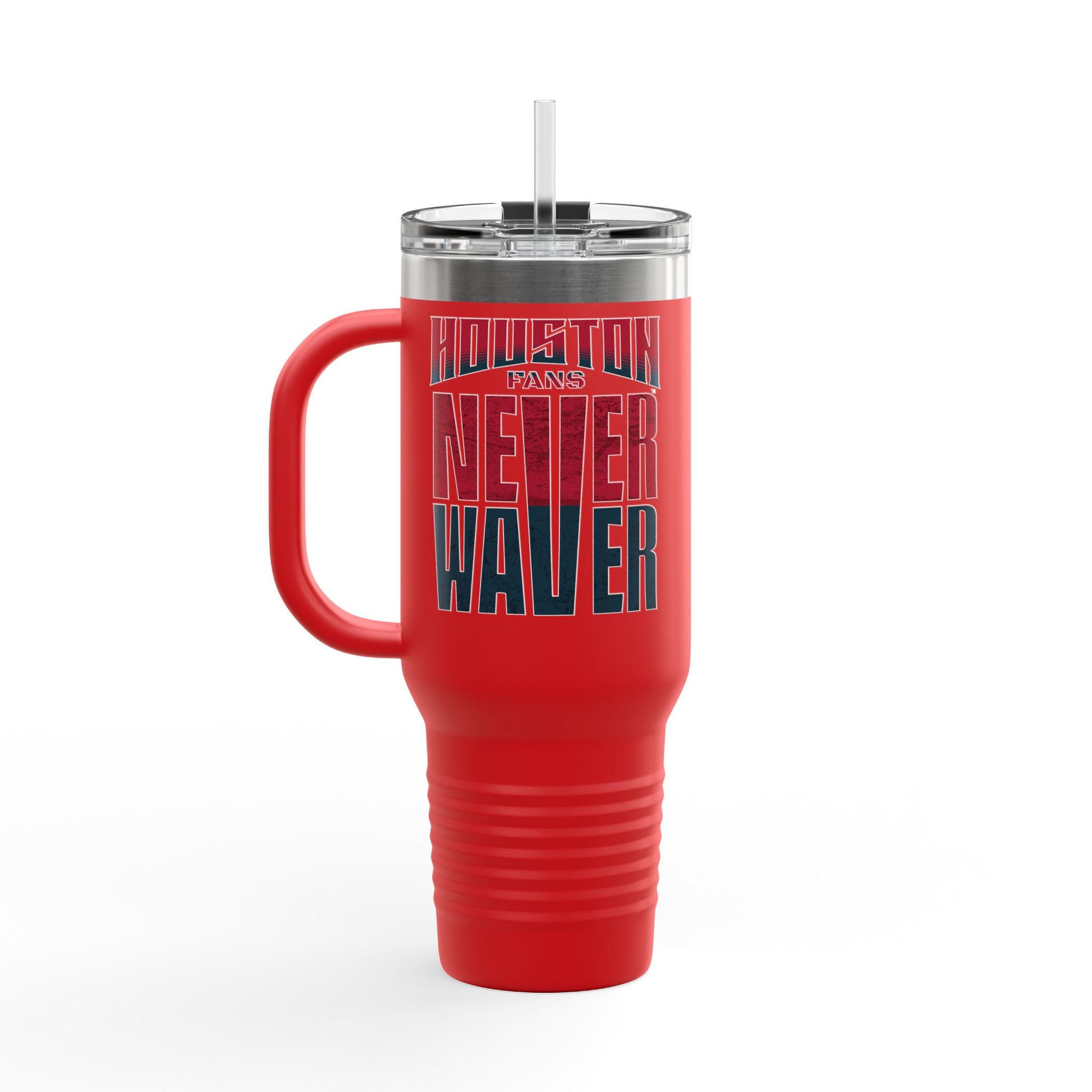 Houston Fans Never Waver Insulated Travel Mug, 40oz - Never Waver