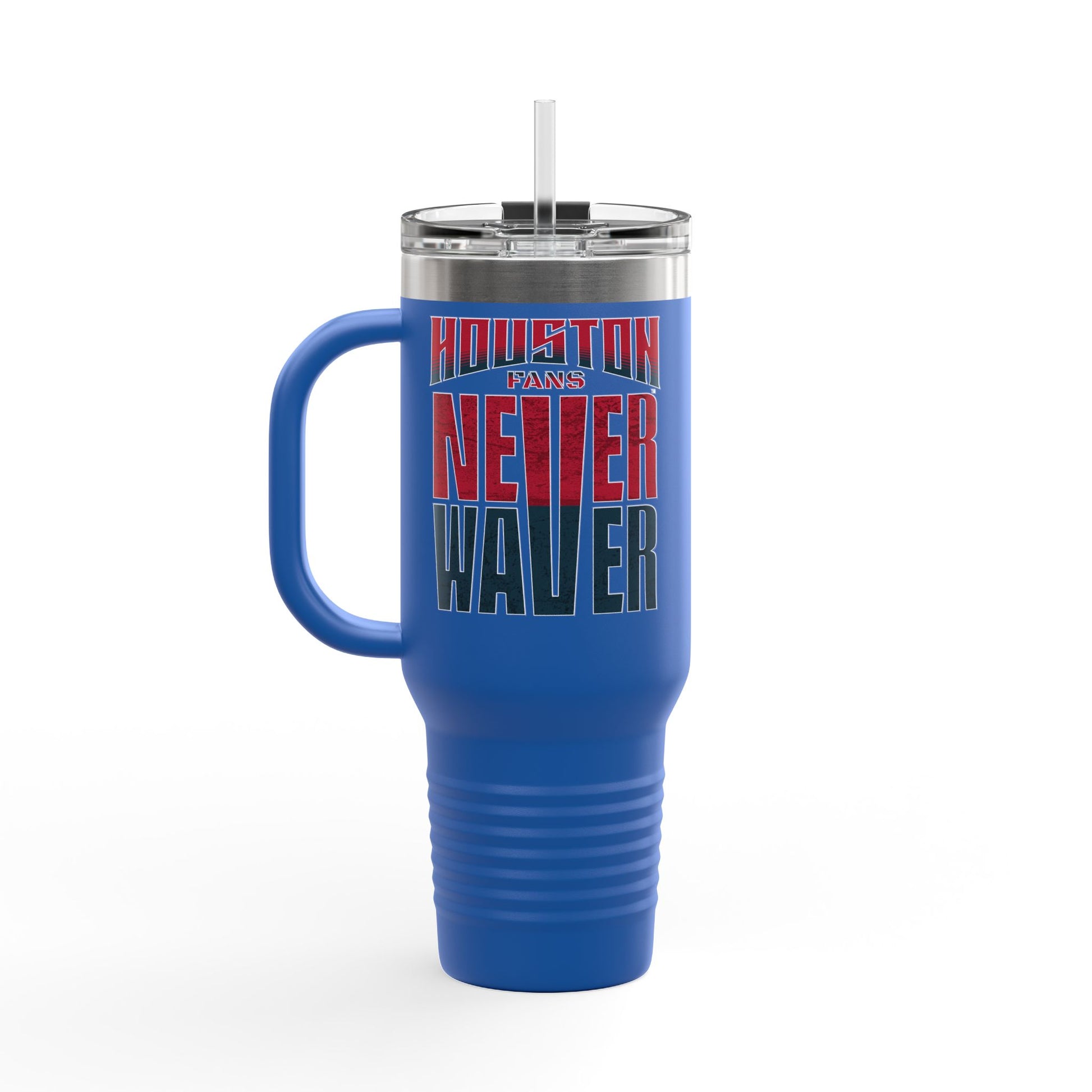Houston Fans Never Waver Insulated Travel Mug, 40oz - Never Waver