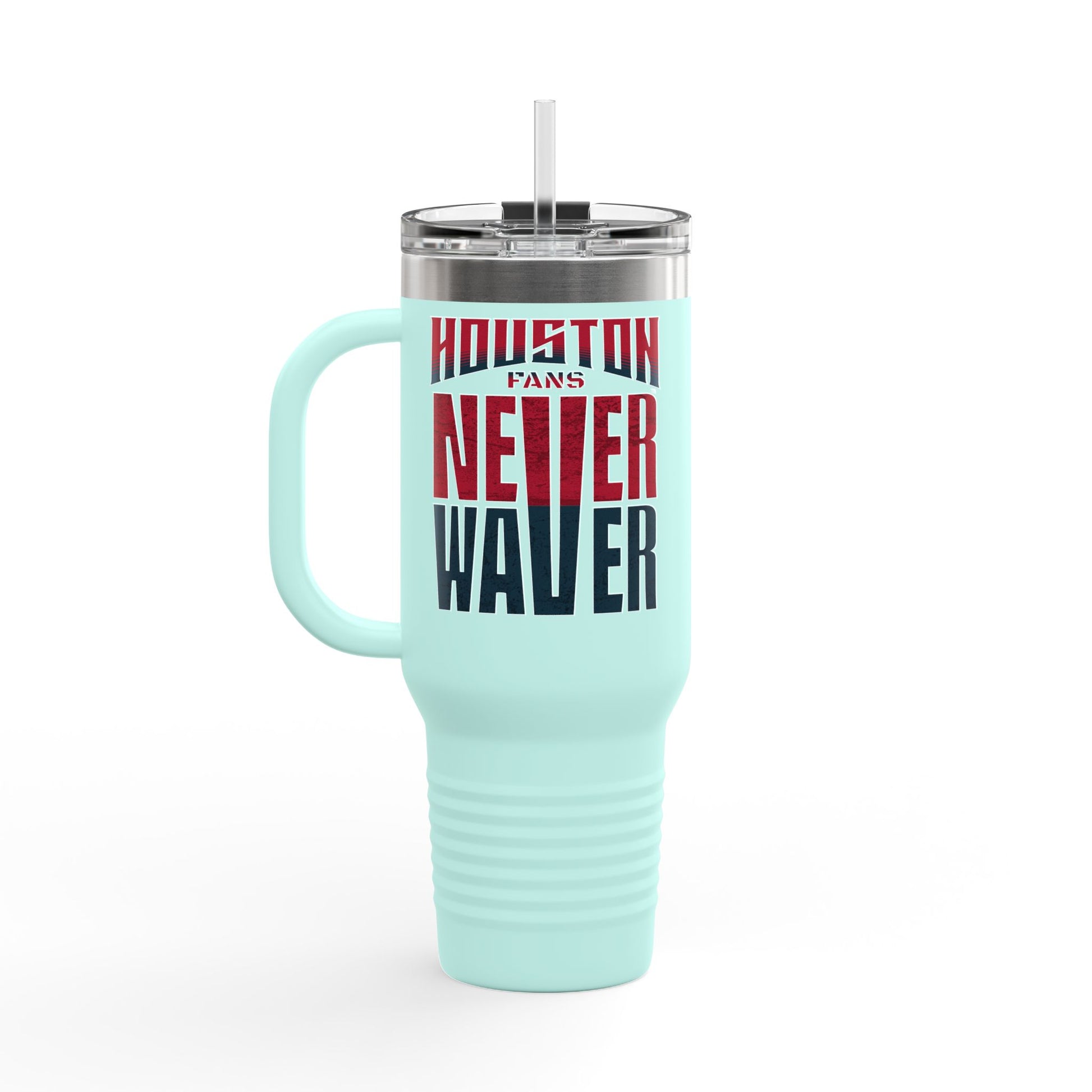 Houston Fans Never Waver Insulated Travel Mug, 40oz - Never Waver