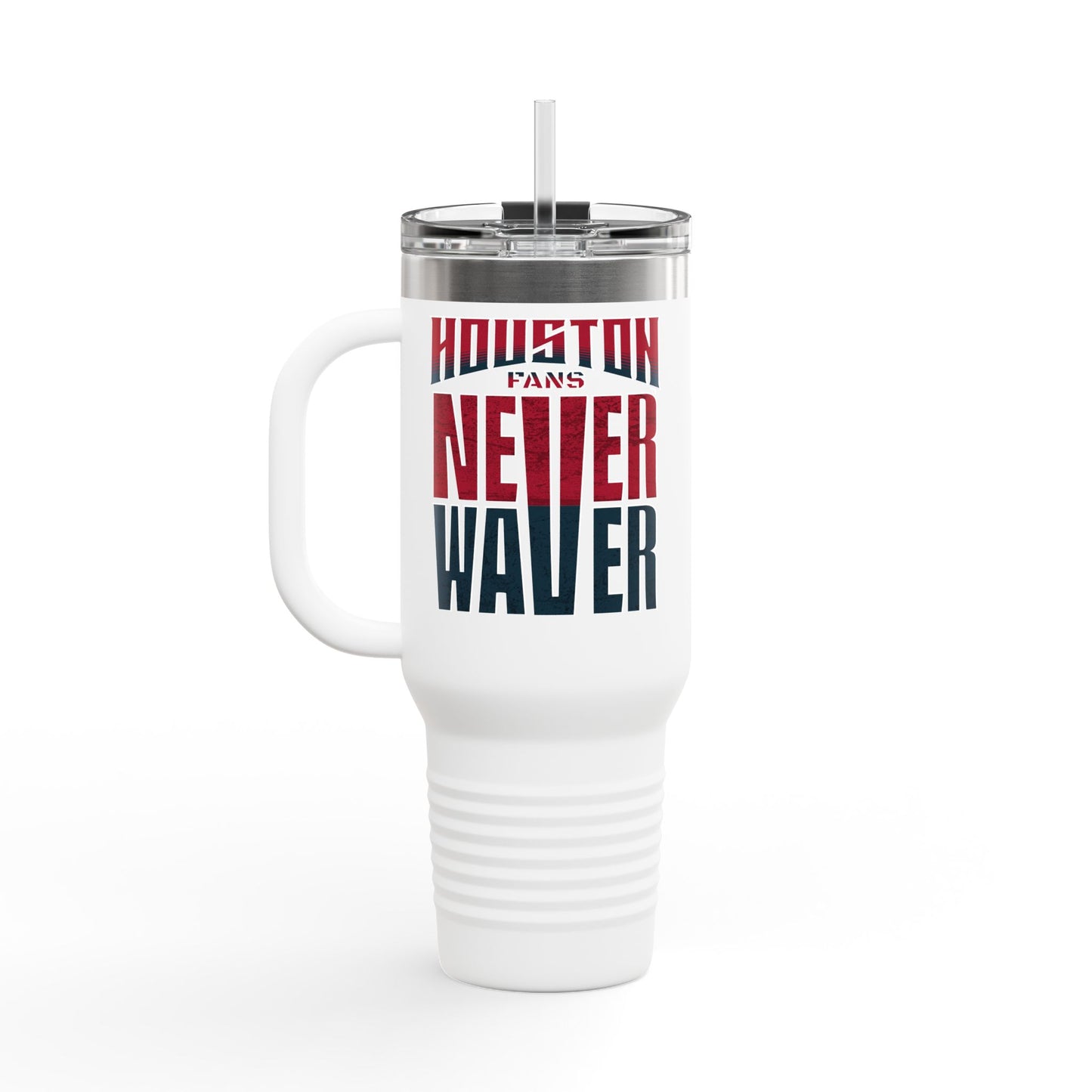 Houston Fans Never Waver Insulated Travel Mug, 40oz - Never Waver