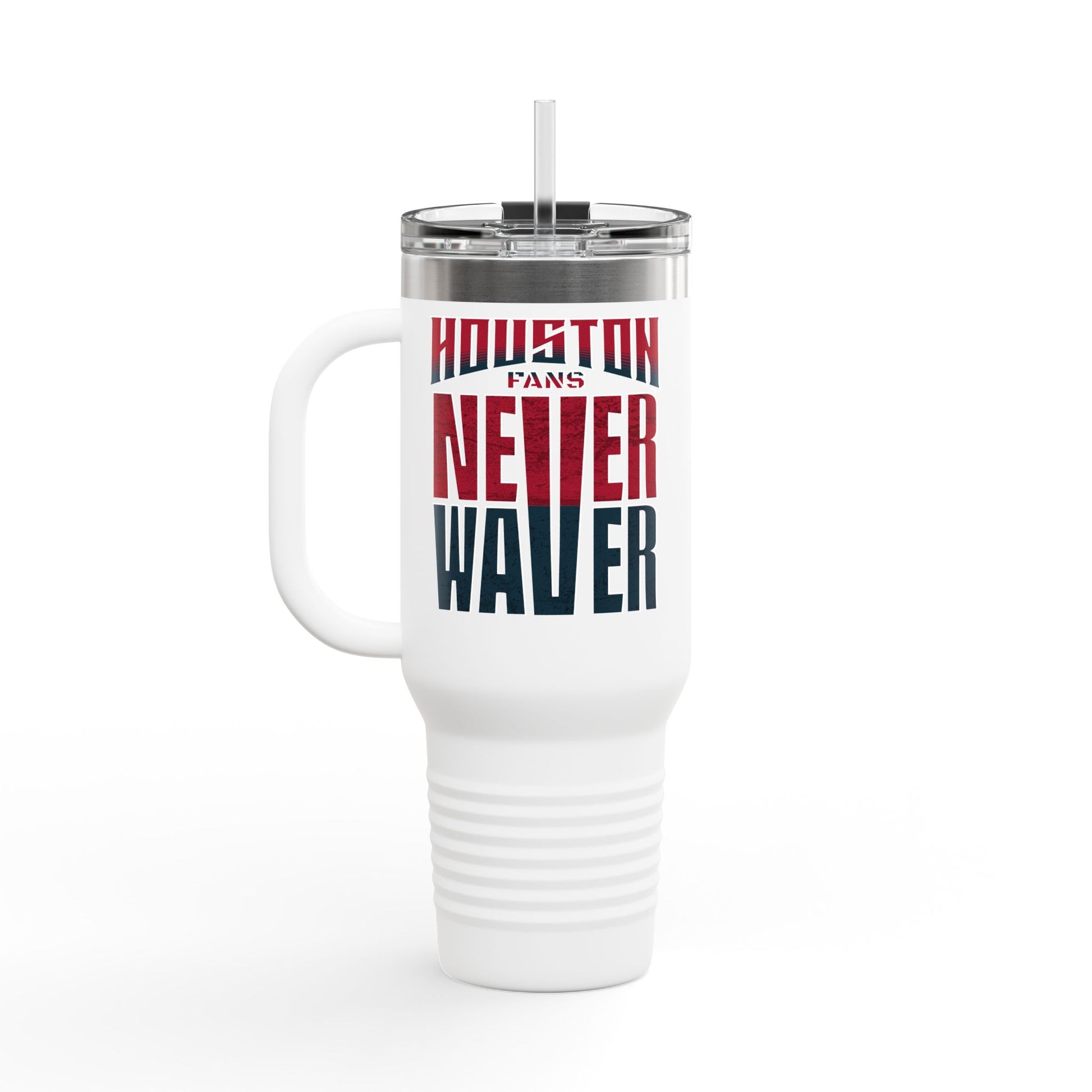 Houston Fans Never Waver Insulated Travel Mug, 40oz - Never Waver