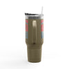 Houston Fans Never Waver W-Leopard Football Insulated Travel Mug, 40oz - Never Waver