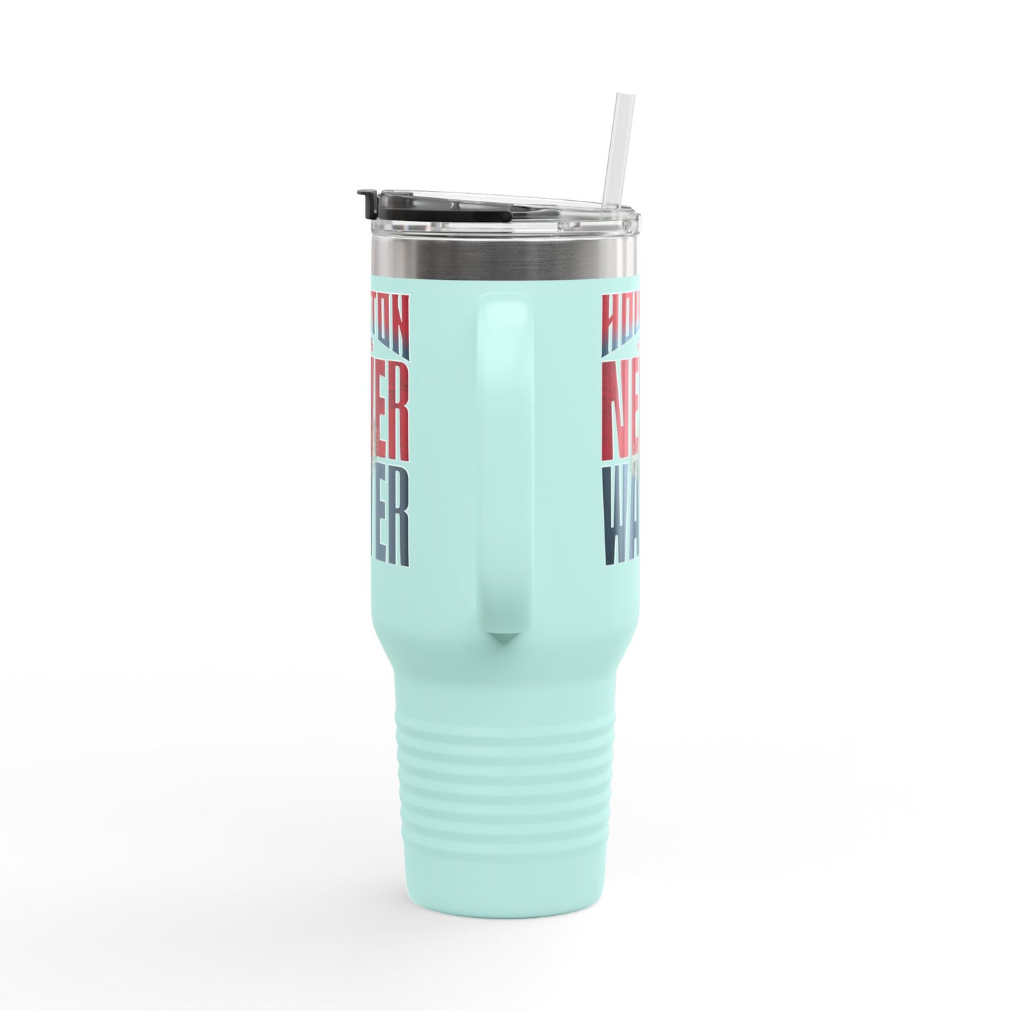 Houston Fans Never Waver W-Leopard Football Insulated Travel Mug, 40oz - Never Waver