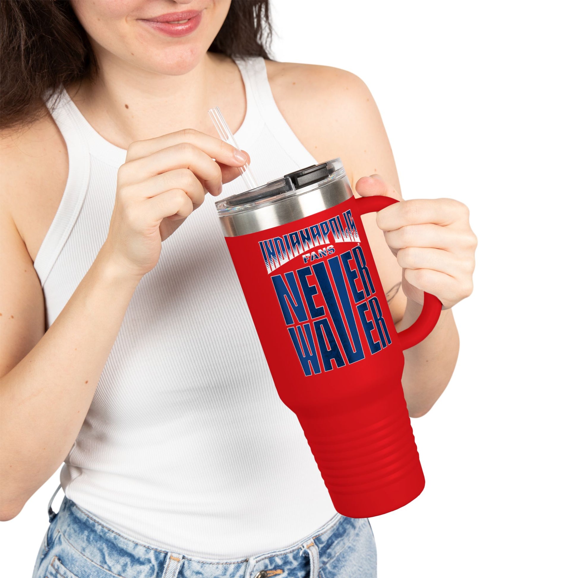 Indianapolis Fans Never Waver Insulated Travel Mug, 40oz - Never Waver