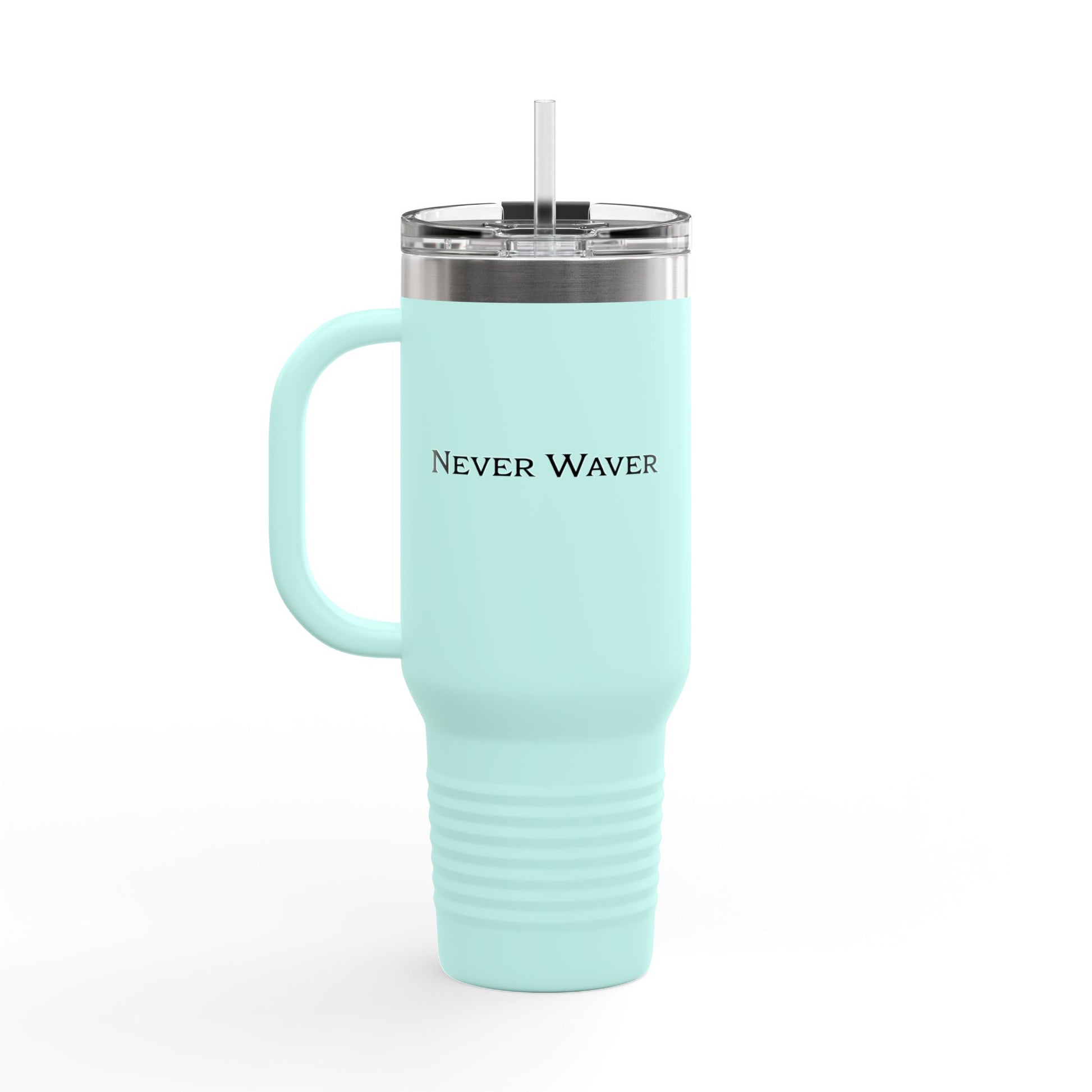 Insulated Travel Mug 40oz - Never Waver On-the-Go Hydration - Never Waver