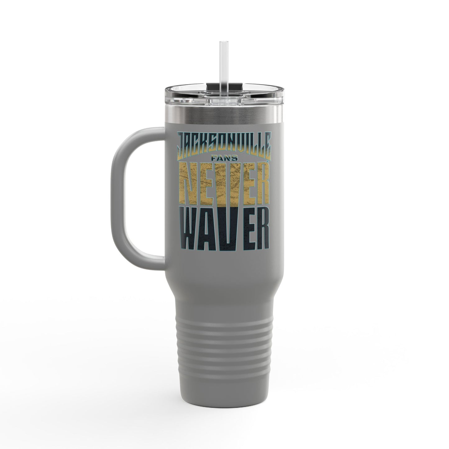 Jacksonville Fans Never Waver Insulated Travel Mug, 40oz - Never Waver