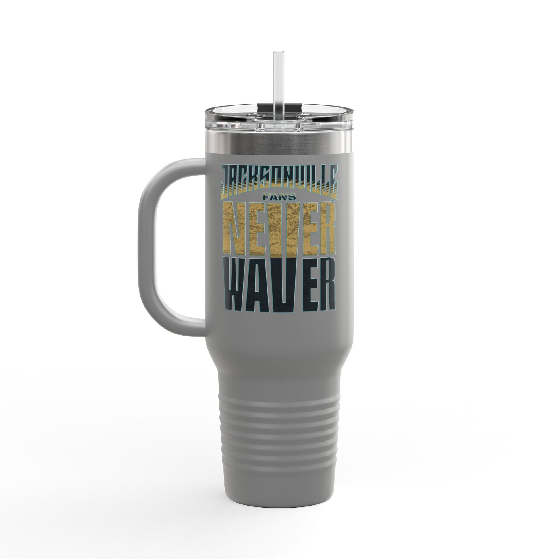 Jacksonville Fans Never Waver Insulated Travel Mug, 40oz - Never Waver