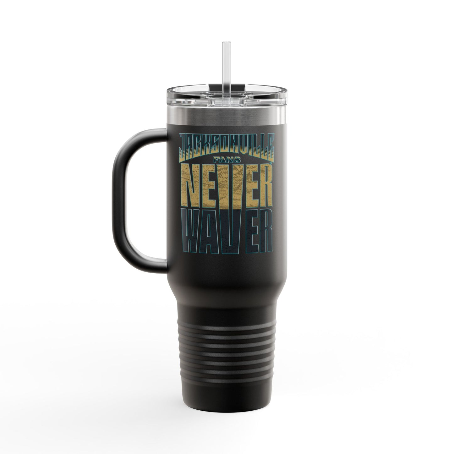 Jacksonville Fans Never Waver Insulated Travel Mug, 40oz - Never Waver