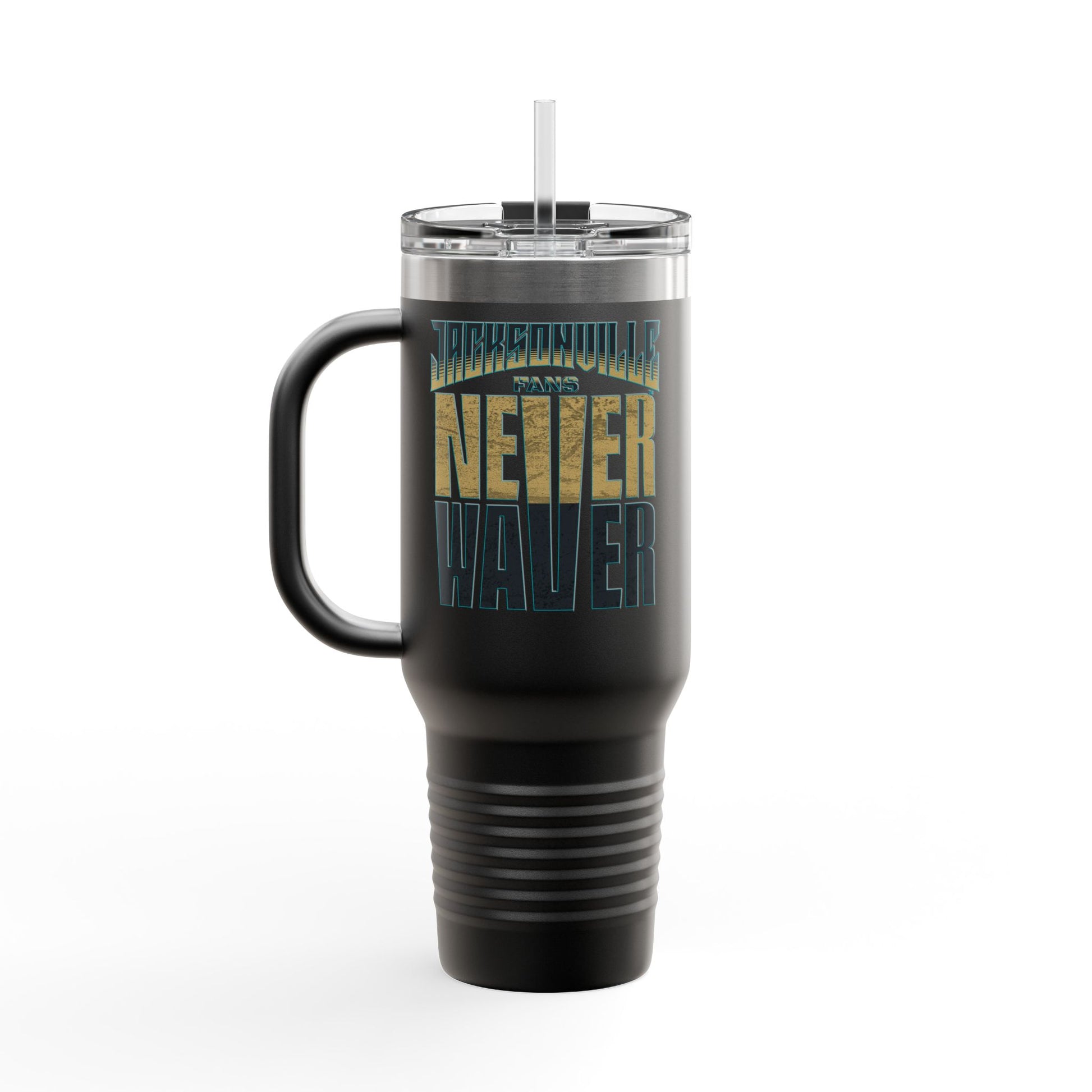 Jacksonville Fans Never Waver Insulated Travel Mug, 40oz - Never Waver