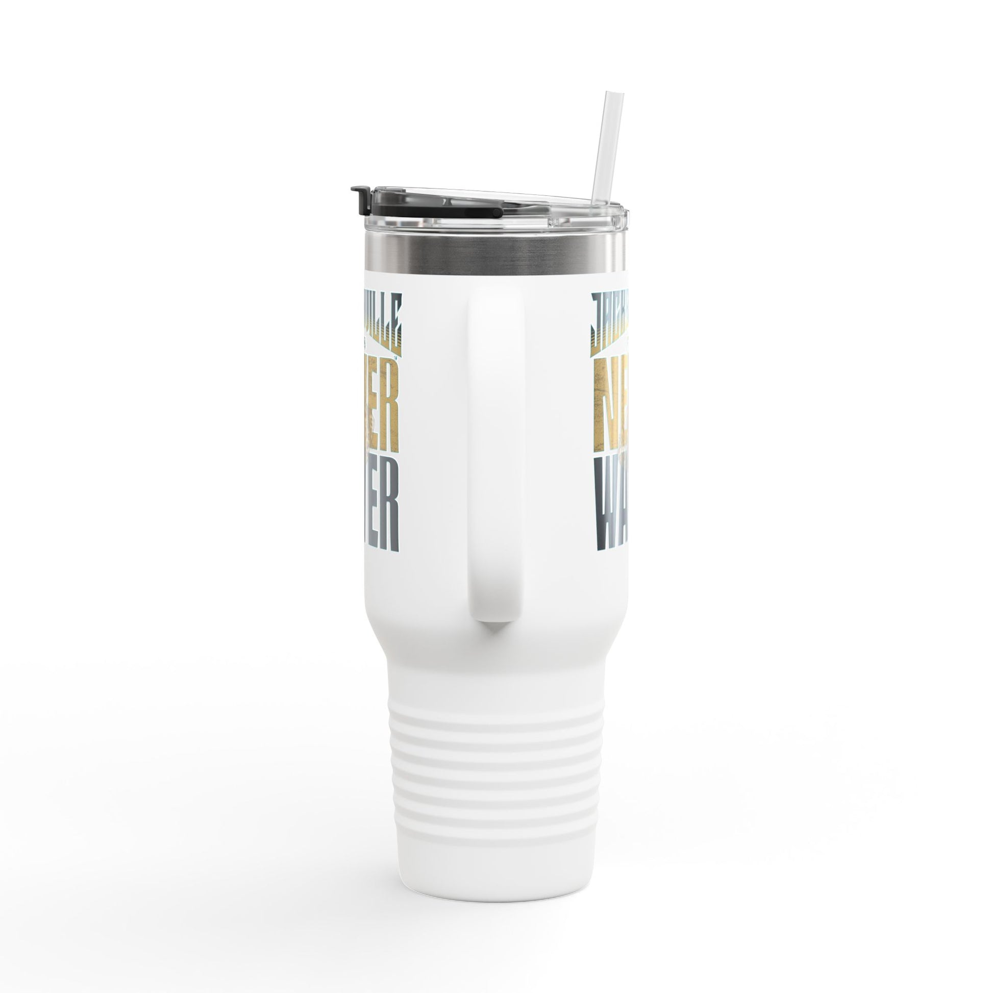 Jacksonville Fans Never Waver W-Leopard Football Insulated Travel Mug, 40oz - Never Waver