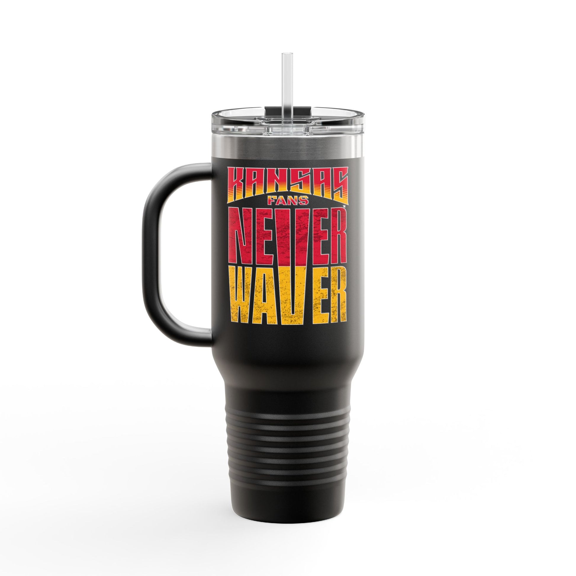 Kansas Fans Never Waver Insulated Travel Mug, 40oz - Never Waver