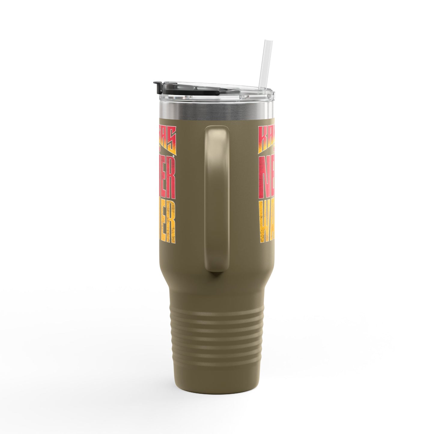 Kansas Fans Never Waver Insulated Travel Mug, 40oz - Never Waver