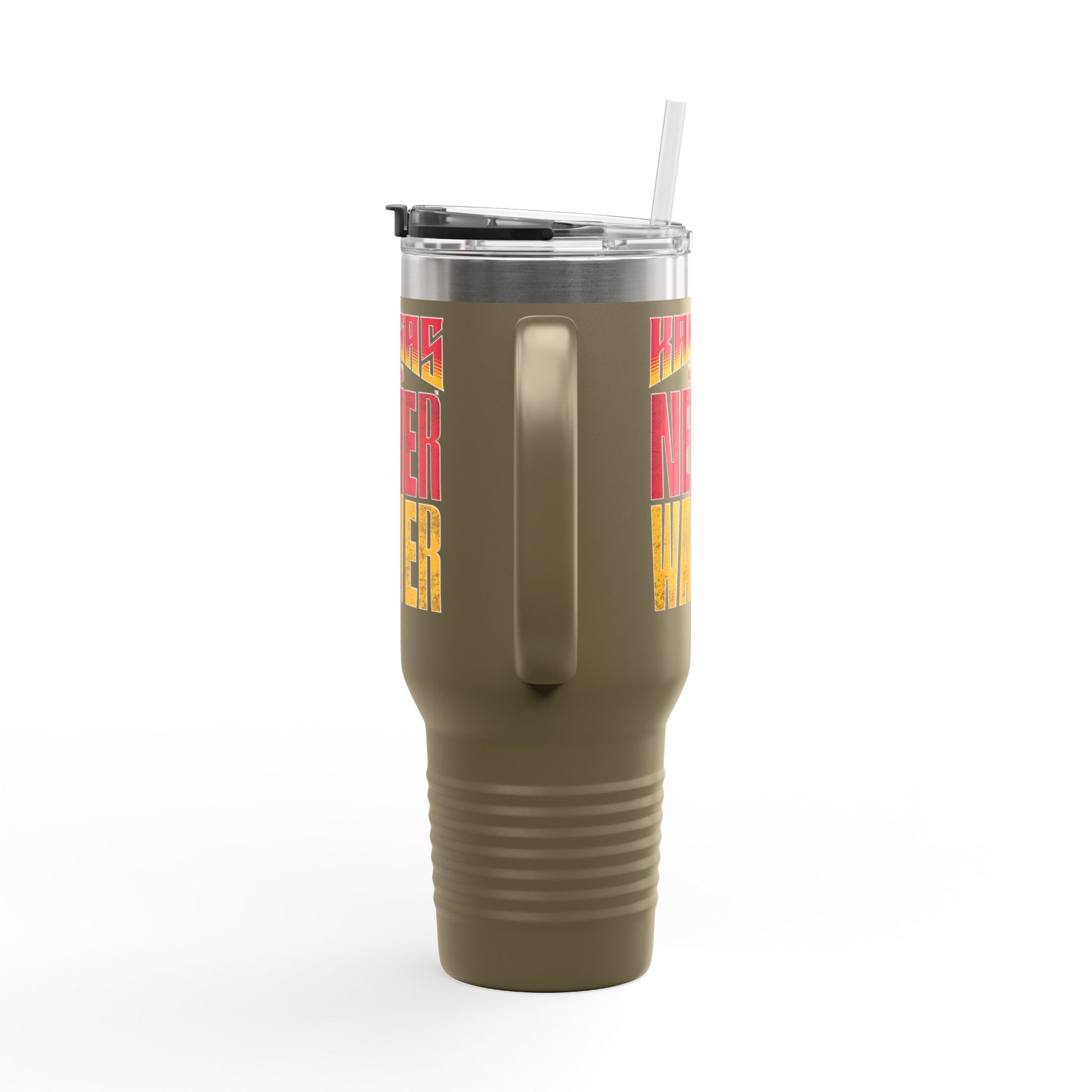Kansas Fans Never Waver Insulated Travel Mug, 40oz - Never Waver