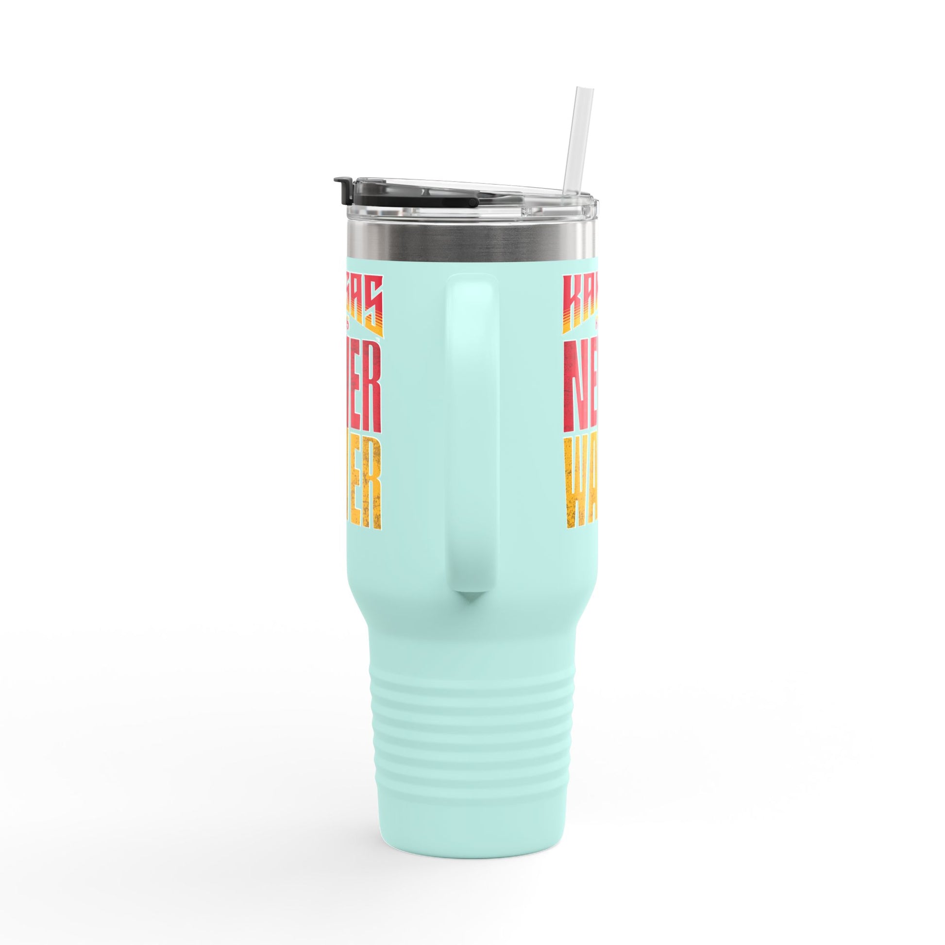 Kansas Fans Never Waver Insulated Travel Mug, 40oz - Never Waver