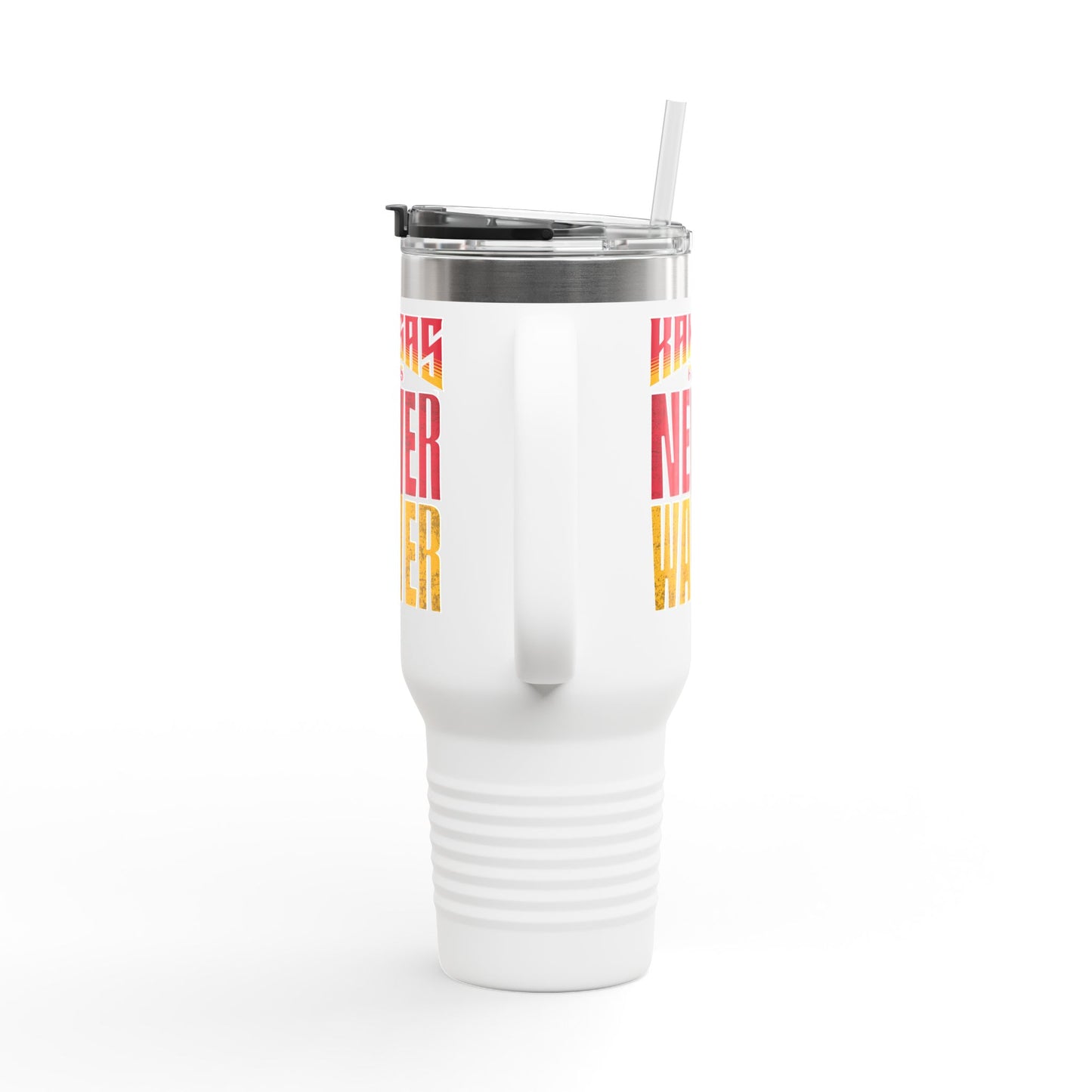 Kansas Fans Never Waver Insulated Travel Mug, 40oz - Never Waver