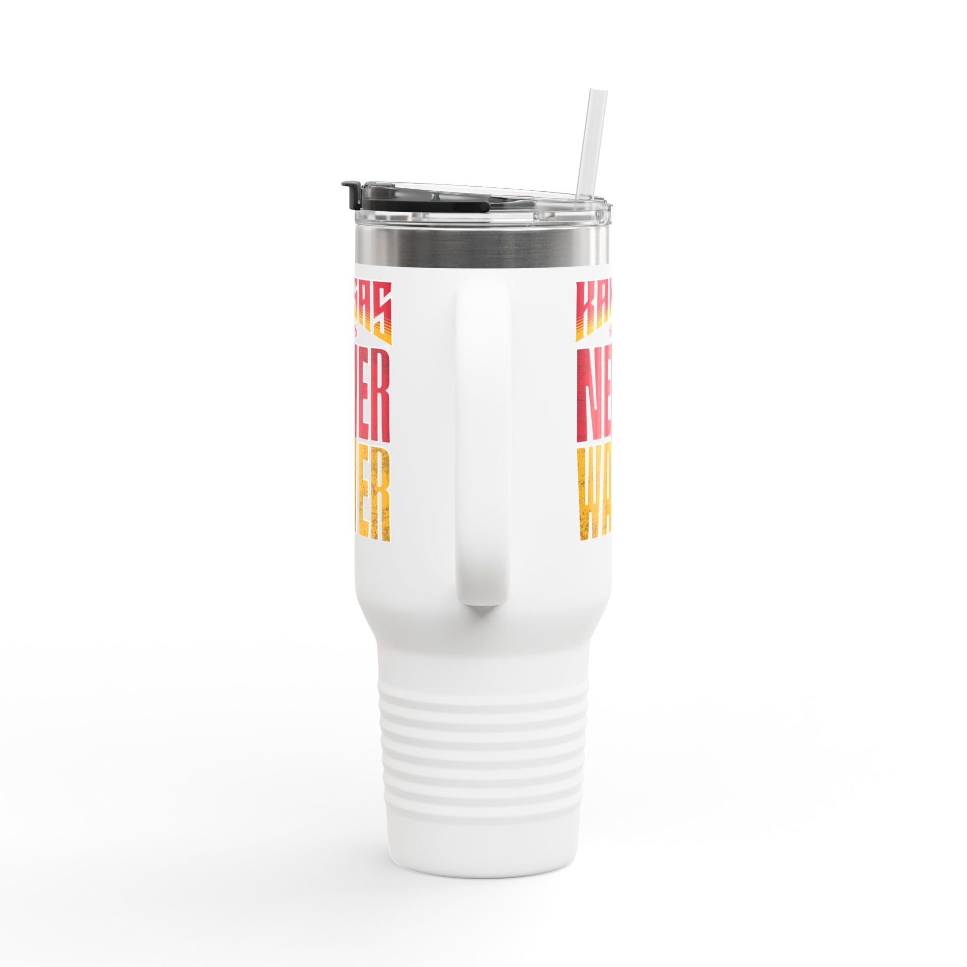 Kansas Fans Never Waver Insulated Travel Mug, 40oz - Never Waver