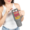 Kansas Fans Never Waver W-Leopard Football Insulated Travel Mug, 40oz - Never Waver