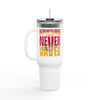 Kansas Fans Never Waver W-Leopard Football Insulated Travel Mug, 40oz - Never Waver
