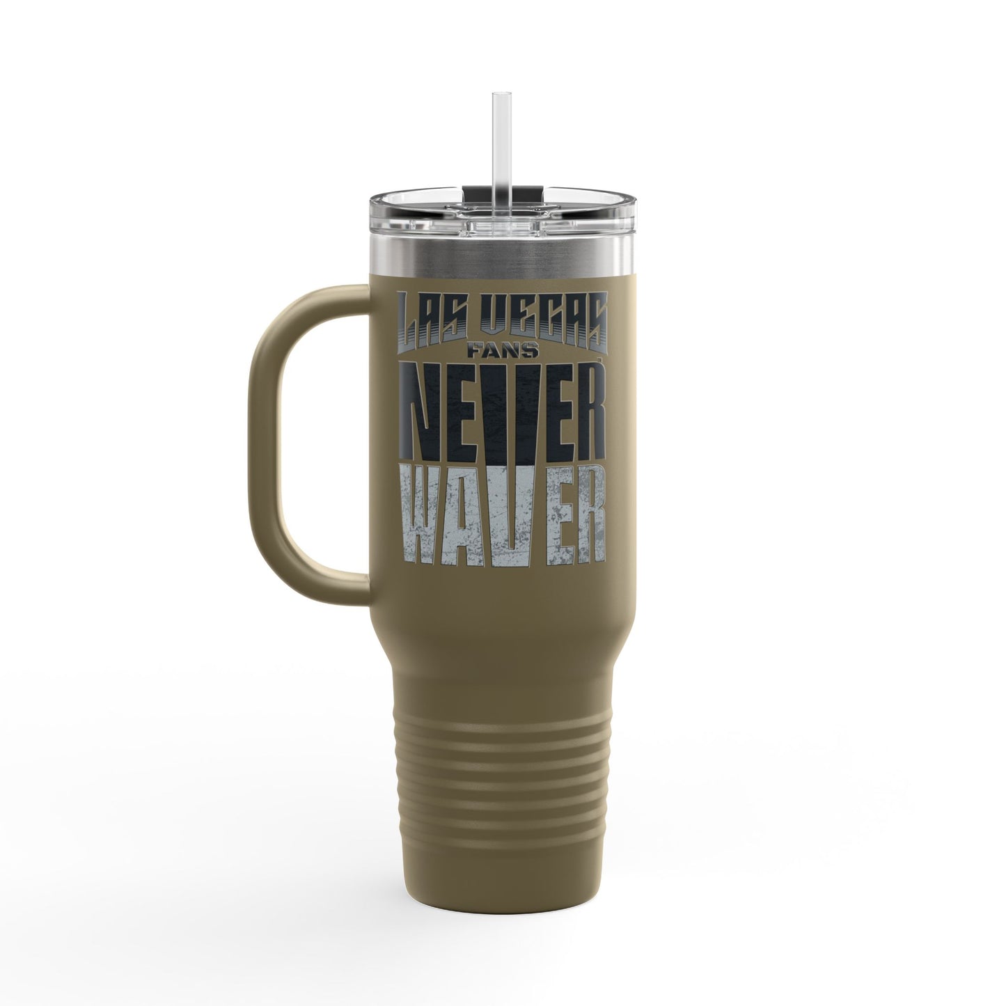 Las Vegas Fans Never Waver Insulated Travel Mug, 40oz - Never Waver