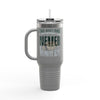 Leopard Football Insulated Travel Mug, 40oz - Philadelphia Fans Never Waver - Never Waver