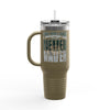 Leopard Football Insulated Travel Mug, 40oz - Philadelphia Fans Never Waver - Never Waver