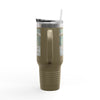 Leopard Football Insulated Travel Mug, 40oz - Philadelphia Fans Never Waver - Never Waver