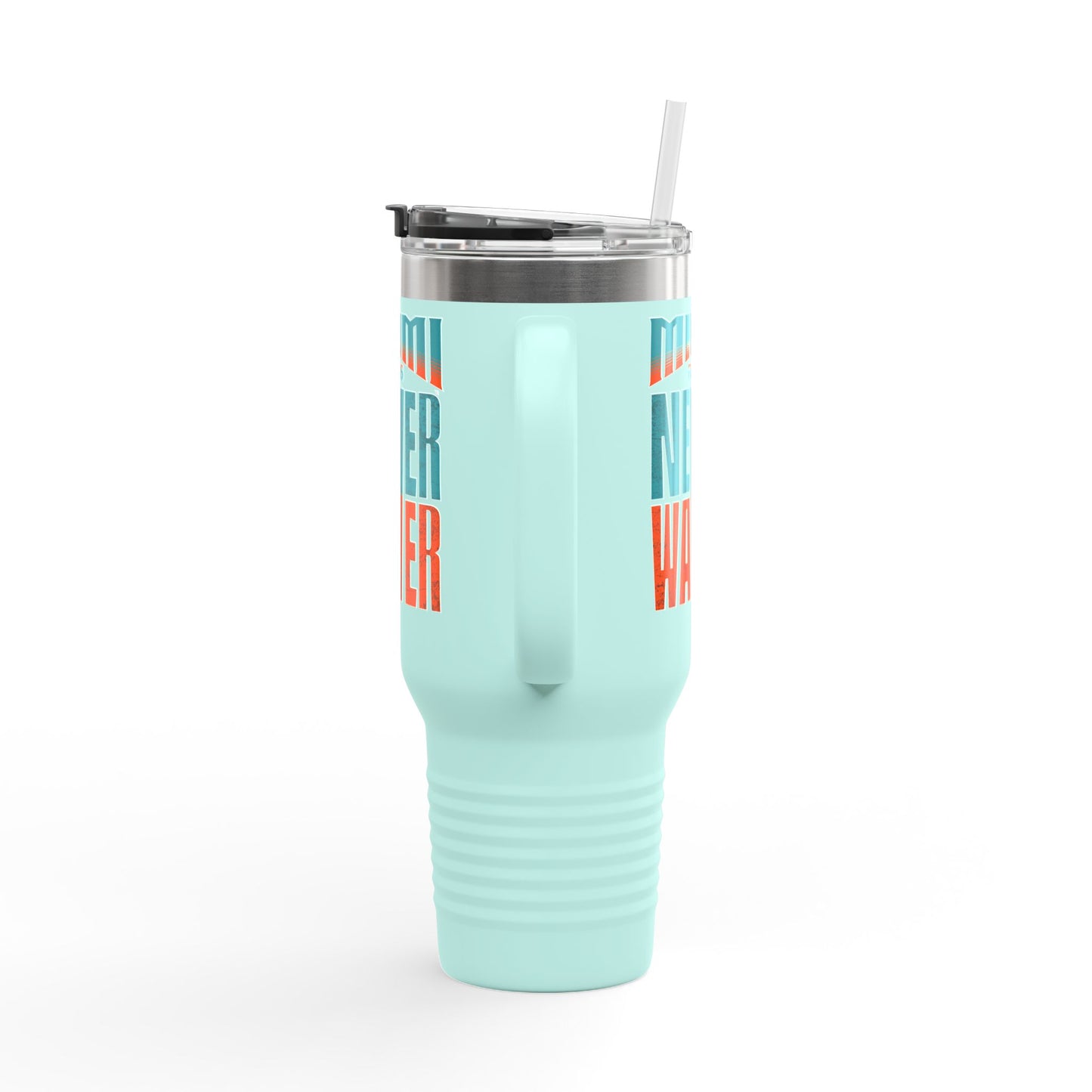 Miami Fans Never Waver Insulated Travel Mug, 40oz - Never Waver